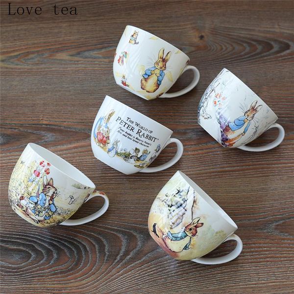 

creative personality bone china cup with lid fashion couple home coffee exquisite large-capacity ceramic household goods mugs