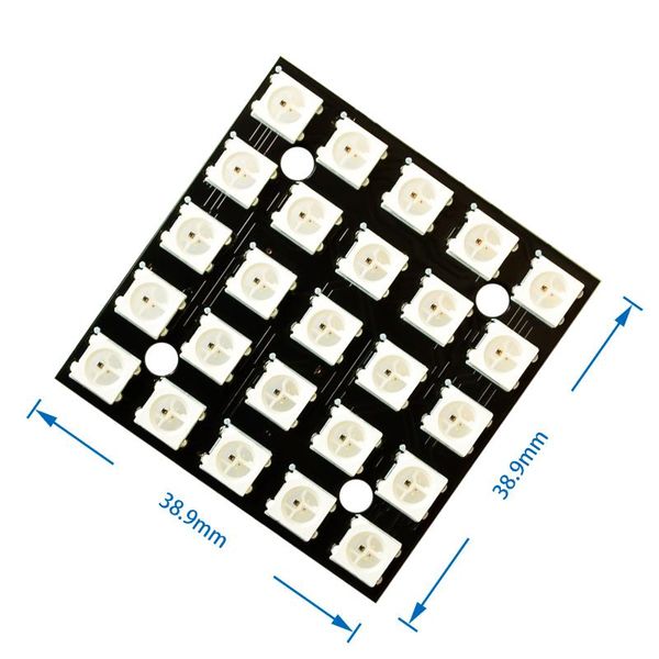 

integrated circuits 1pcs x ws2812b rgb led full color driver 25-bit lantern development board