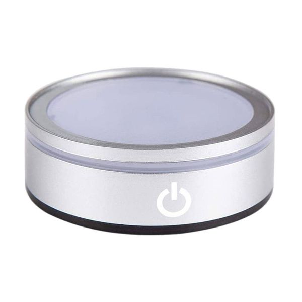 

lamp holders & bases touch sensitive led crystal night holder round double-layer base
