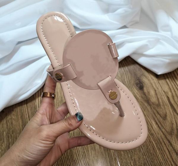 

sandals female luxury flip flops designer slippers brand real woman flats genuine leather house slides 35-43 xpvy, Black