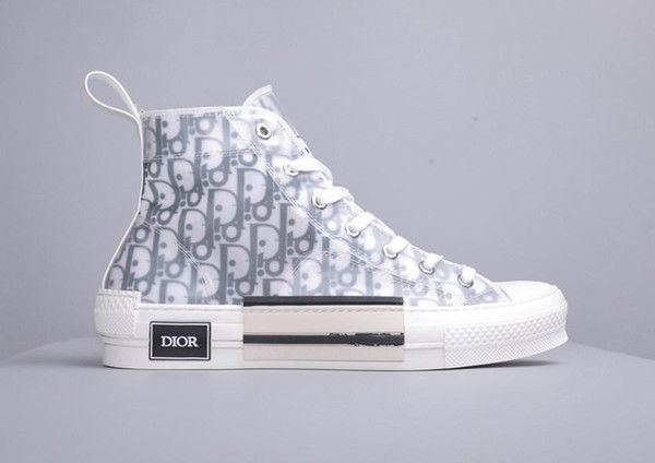 

designer christian dior casual shoes b23 oblique technology canvas trainers luxury sneakers men women fashion pairs outdoor platform, Black