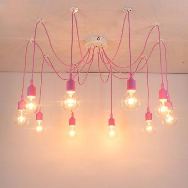 

ceiling lights pink lamp for children's room creative bedroom light modern led nordic lamps fixtures kid's decor