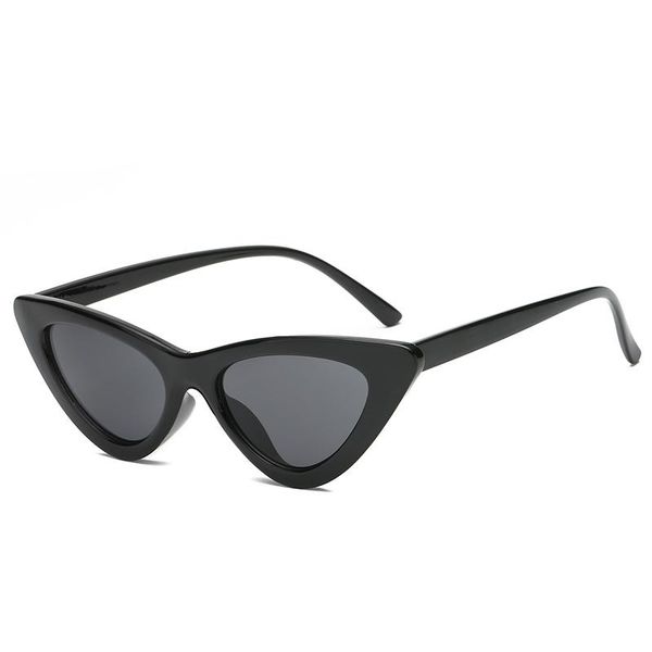 

sunglasses european metal hinge individual cat's eye sunglasses, men and women, White;black