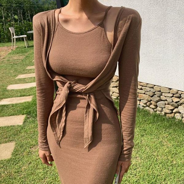 

lace up sleeveless bodycon women dresses buttocks basic summer black party clubwear long midi shawl, Black;gray