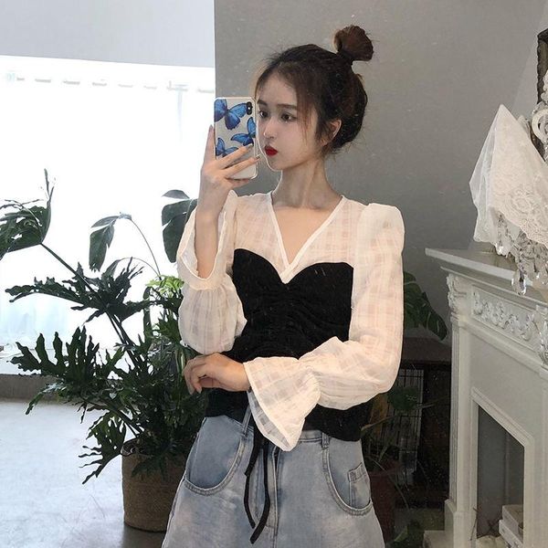 

women's blouses & shirts blouse women shirt autumn long-sleeved blusas mujer de moda, White