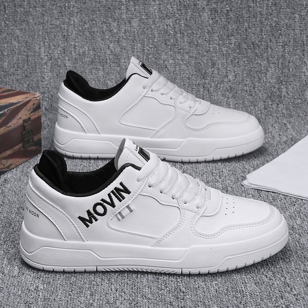 

2021 spring and summer fashion casual student white low sports men's sho, Black