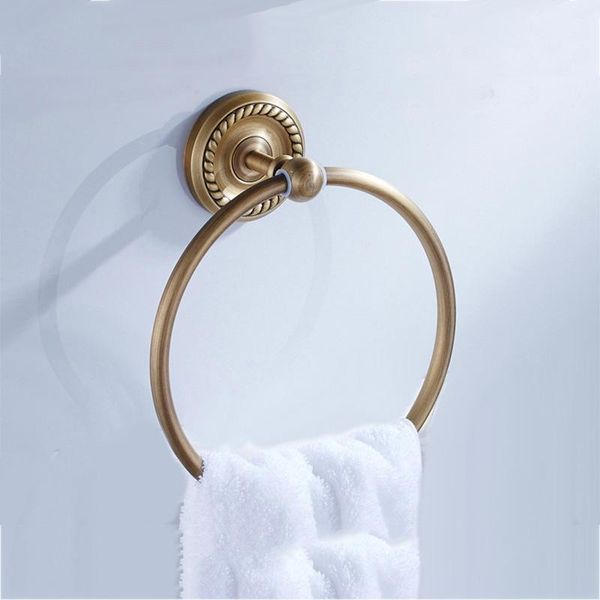 

antique towel ring brass wall mounted round holders oil rubbed bronze bathroom towels rings hanger black hardware