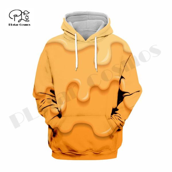 

men's hoodies & sweatshirts plstar cosmos 3dprint est butter food funny premium awsome unique harajuku streetwear hoodie/sweats, Black