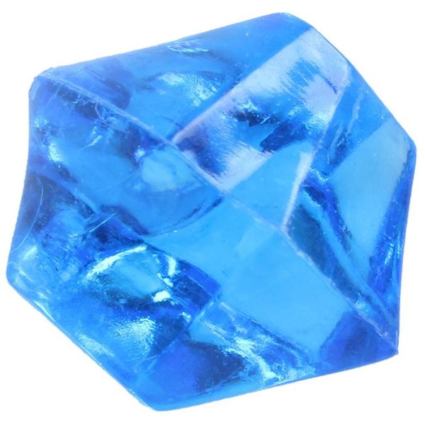 

decorations 150 pcs blue plastic irregular crystal stone fish tank ornament