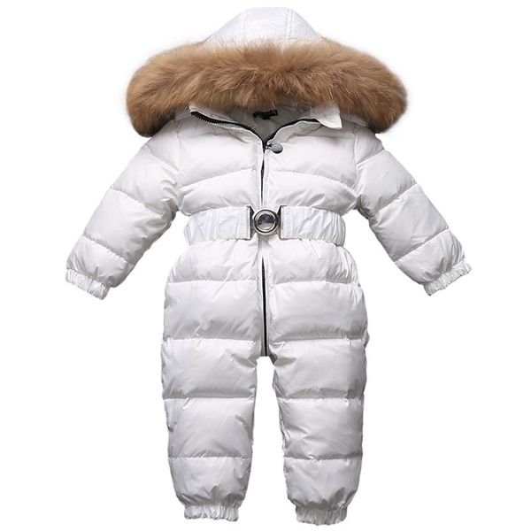 

baby onesie down coat fur hooded thick white duck snow wear for 9-24month babies newborn toddler winter down jacket outerwear, Blue;gray