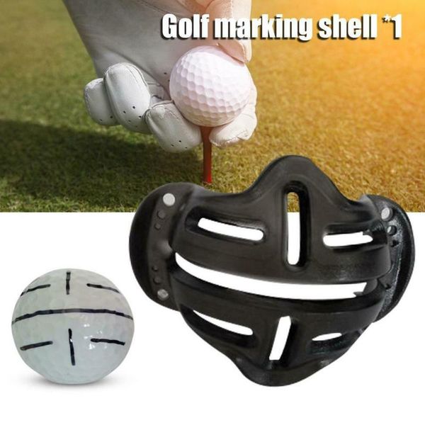 

golf training aids accessories positioning sign marking template alignment shell clip drawing tool putting swing sports ball liner
