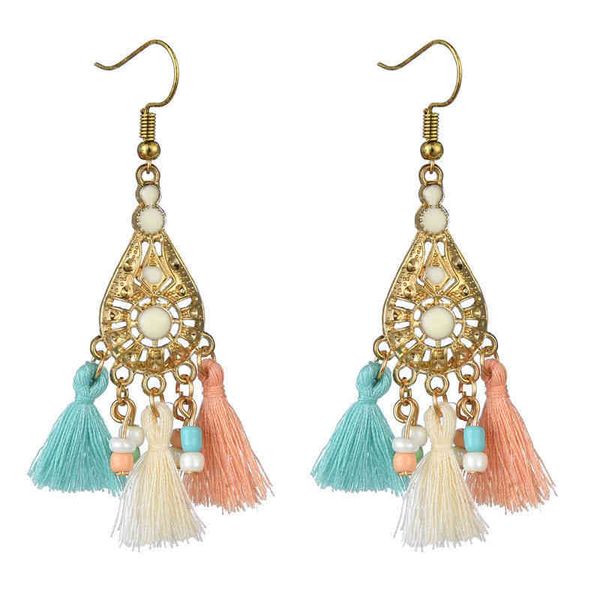 

chinese-style products national style pendant tassel earrings alloy geometric