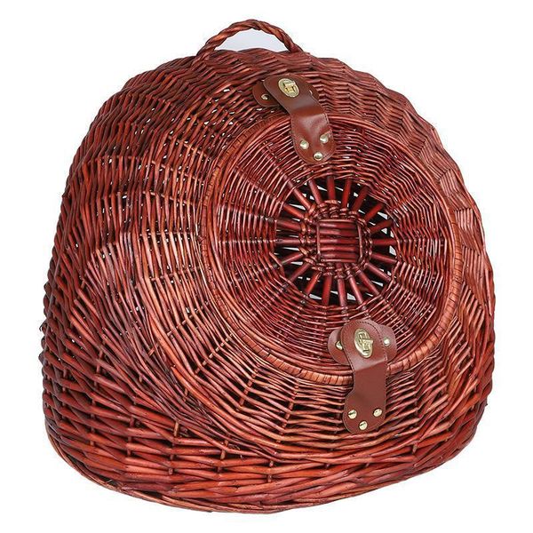 

cat beds & furniture portable willow weave net red nest pet semi-closed woven small dog removable and washable kennel