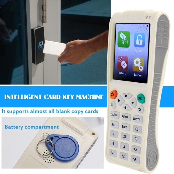 

smart home control handheld key machine icopy 8 full decode function intelligent card rfi-d nfc copier ic/i-d reader writer duplicator