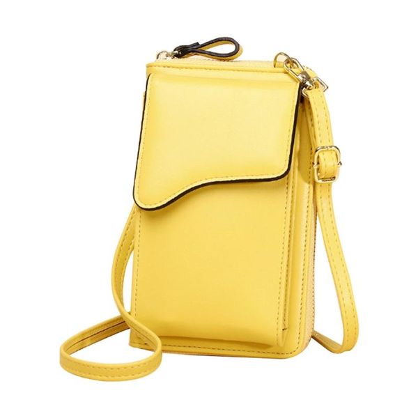

duffel bags women girls leather crossbody phone shoulder bag card holder pouch case small wallet k5da