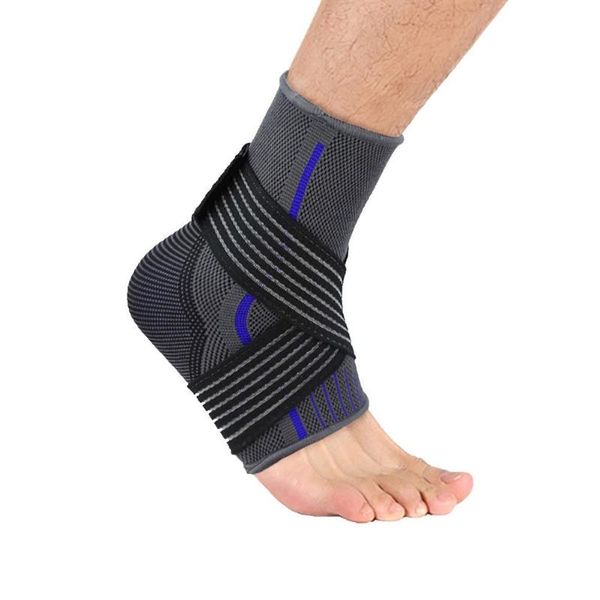 

ankle support 1pc football basketball compression brace elastic strap protector chic, Blue;black