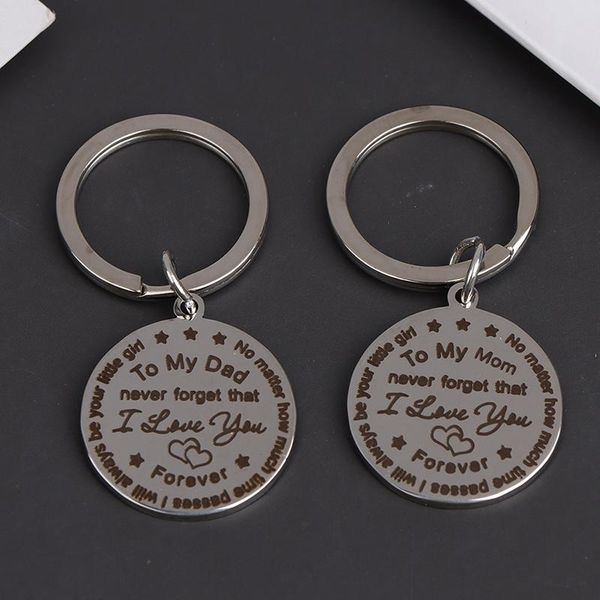

fathers mothers day gift keychain for dad mom birthday valentine gifts keychains, Silver