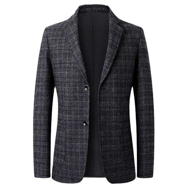 

men's suits & blazers four seasons suit single west jacket young plaid solid color button door pocket decoration seven colors, White;black