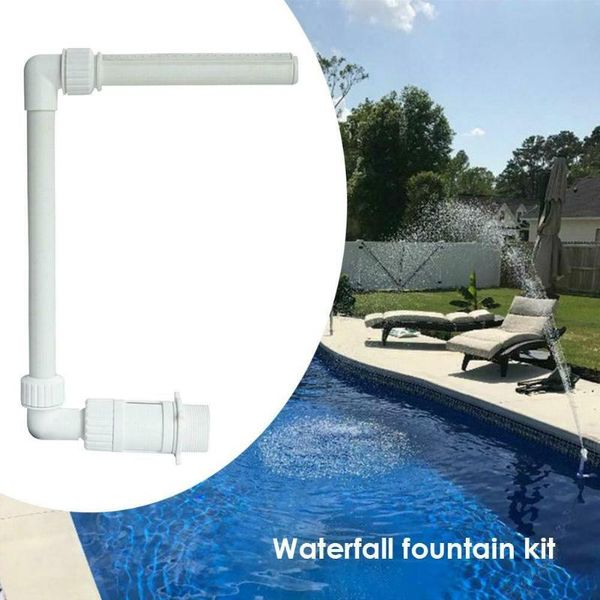 

pool & accessories adjustable swimming waterfall fountain kit white gardening water spray tool pvc colchoneta piscina zwembad accessoires