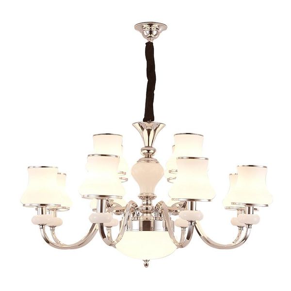 

pendant lamps modern led chandeliers for bedroom lighting fixtures luxury lustre chrome silver living room glass lamp dining