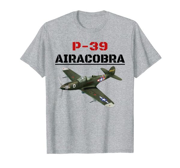 

a great p-39 airacobra aviation t-shirt., White;black