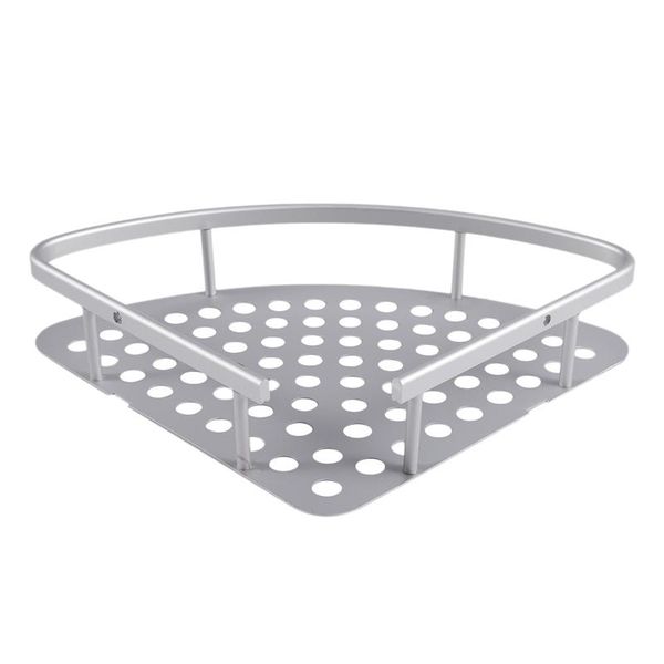 

corner wall shelf aluminum space racks silver bathroom shelves