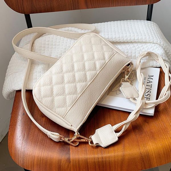 

shoulder bags lingge embroidery thread -selling female bag summer wild 2021 trendy messenger underarm square