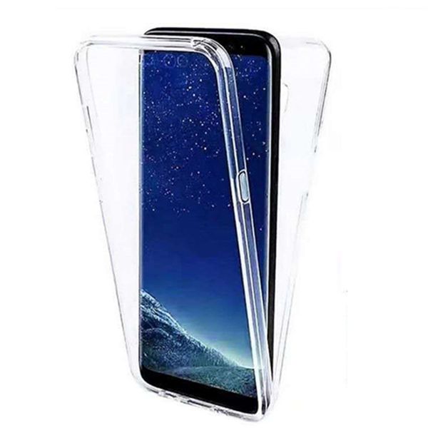 360 iPhone 15 için tam net telefon kutuları 14 Pro Max Samsung Galaxy S24 Plus Ultra A15 A05 A05S Ön Arka Mobil Kapaklar