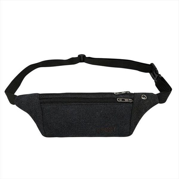 

vintage men outdoor waist bag pack casual functional money phone belt gray black women for canvas hip fanny