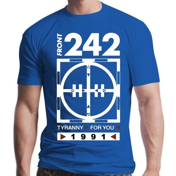 

men's t-shirts front 242 tyronny for you mens cosuol cotton t shirt, White;black