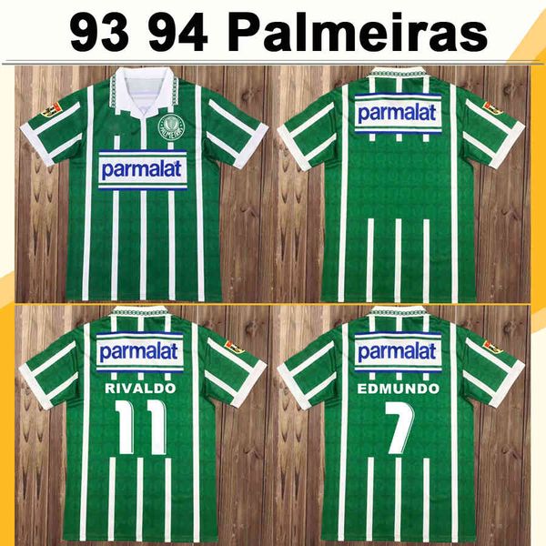 

1994 1993 palmeiras r. carlos edmundo retro mens soccer jerseys zinho rivaldo evair home football shirts mens uniforms camisas de futebol, Black