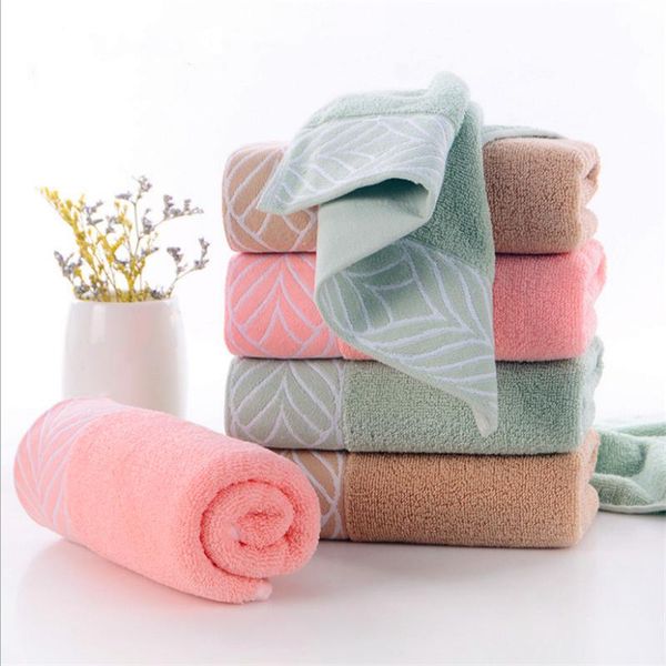 

towel 100% cotton 34*74cm combed pure plain wash facial customizable logo