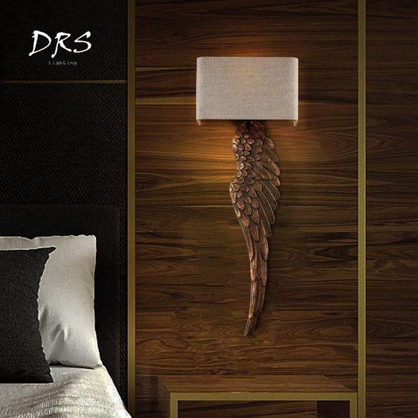 

wall lamps american style el lamp vintage creative wings luminaire industriel sconce lights bedroom fashion decora lighting