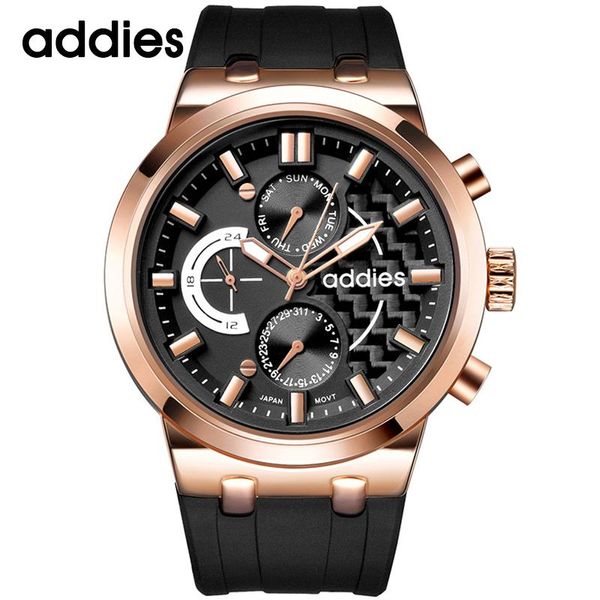 

wristwatches luxury relogio masculino business men wristwatch mens quartz clock 50m waterproof military addies watch, Slivery;brown