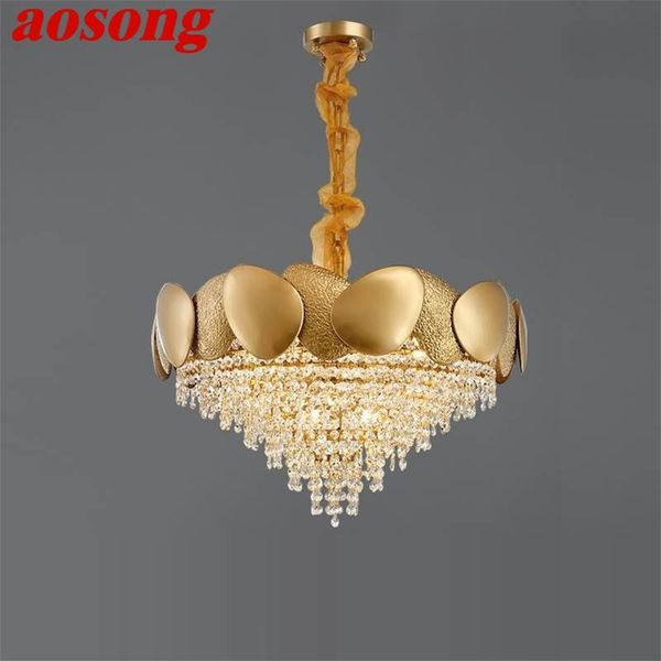 

chandeliers aosong chandelier creative pendant lamp fixtures postmodern led gold light for home living dining room