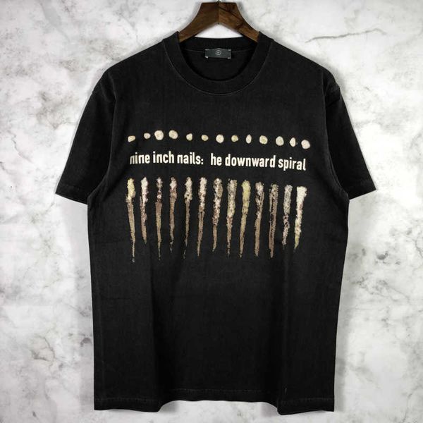 

men's t-shirts nine inch nails vintage t-shirt men women quality tee oversized t shirt streetwear clothing 2jze, White;black