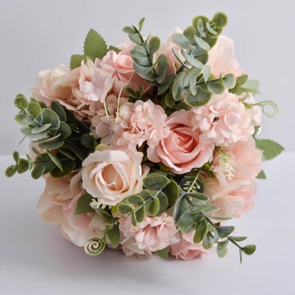 

decorative flowers & wreaths wedding bouquet marriage accessories bridal bouquets silk roses for bridesmaids decoration