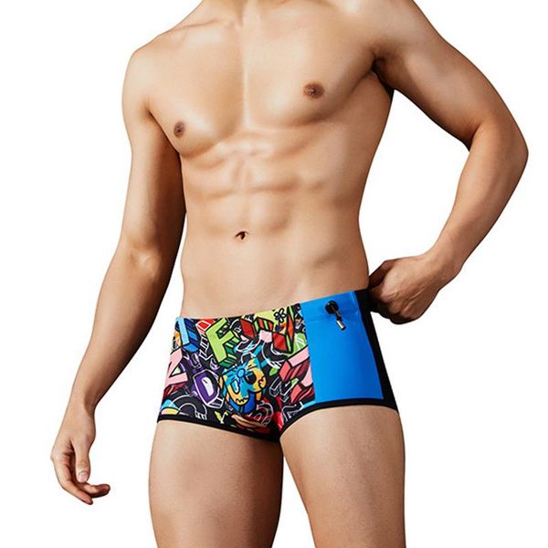 

one-piece suits summer swimming trunks men swimsuit swimwear quick dry swim sunga bathing beach shorts maillot de bain homme