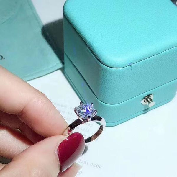

cluster rings classic 18k gold ring white diamond wedding band for women bijoux anillo joyas natural zirconia gemstone silver 925 jewelry, Golden;silver