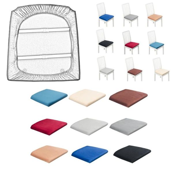 

chair covers removable elastic stretch slipcovers dining room seat cover square