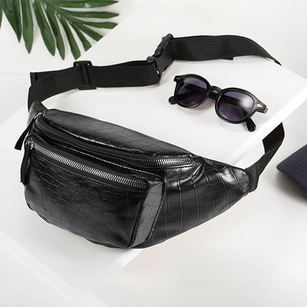 

summer alligator waist pack for women designer female pu leather fanny packs women fashion belt bags trave