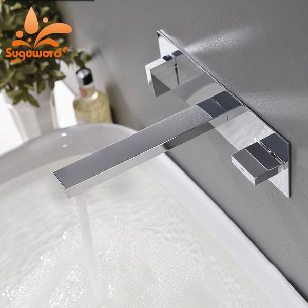 

bathroom sink faucets suguword chrome or matte black bathtub faucet mixer tap and cold switch concealed install