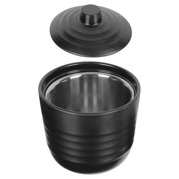 

bowls 1pc practical noodle bowl creative miso soup serving holder (black)