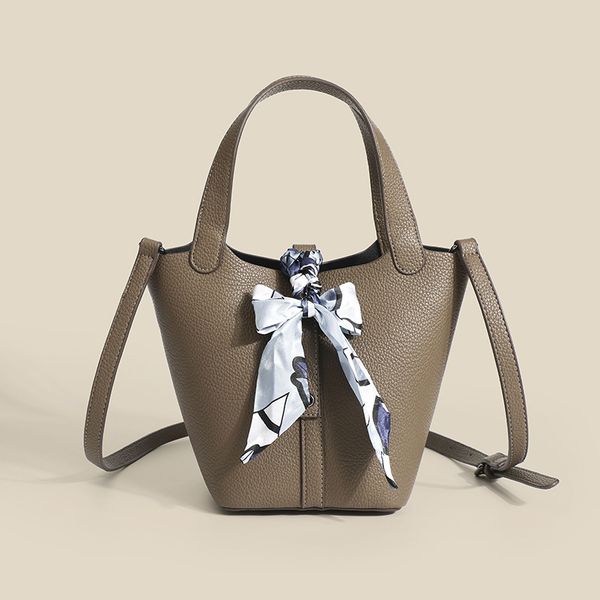 

women's bag new leather portable bucket cabe basket high capacity sense graffiti bride designer handbags