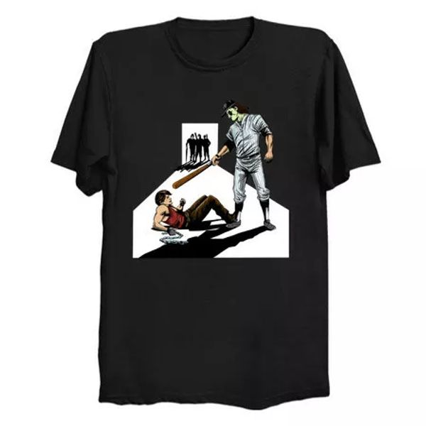 

fight the warriors gang crime reservoir dogs parody funny black t-shirt s-6xl, White;black