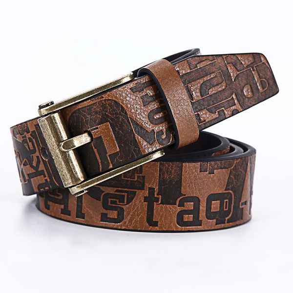 

fashion custom male jeans casual leather belt man for men, Black;brown