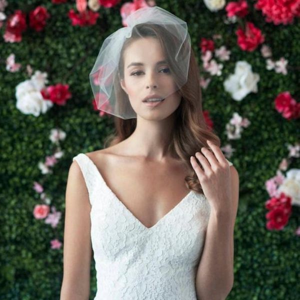 

bridal veils birdcage veil blusher tulle wedding accessories, Black