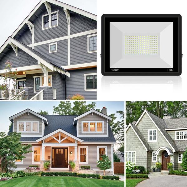 

floodlights led floodlight pir motion sensor 10/20/30/50/100/220v waterproof ip66 spotlight reflector focus lamp home courtyard outdoor