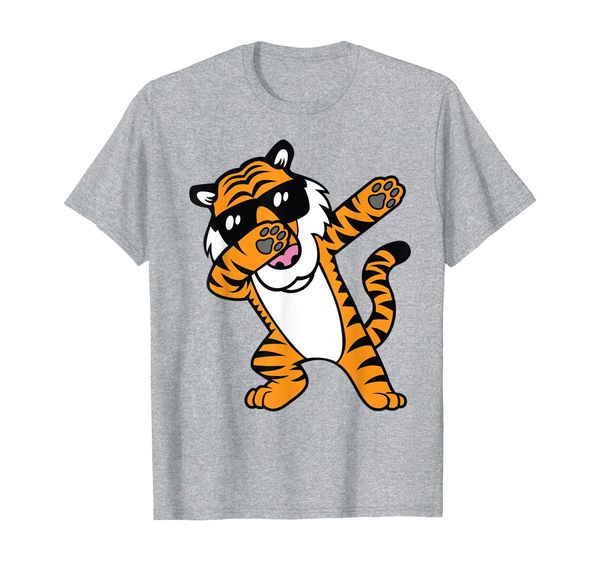 

dabbing tiger tshirt funny cool dancing big cat dab shirt, White;black