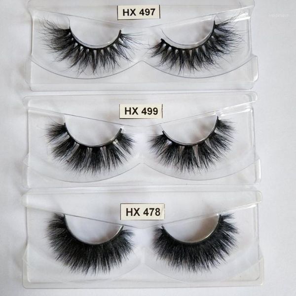 

hexuan lashes 30 pairs 1-3styles eyelashes fake long makeup real mink eyelash extension false mixed1